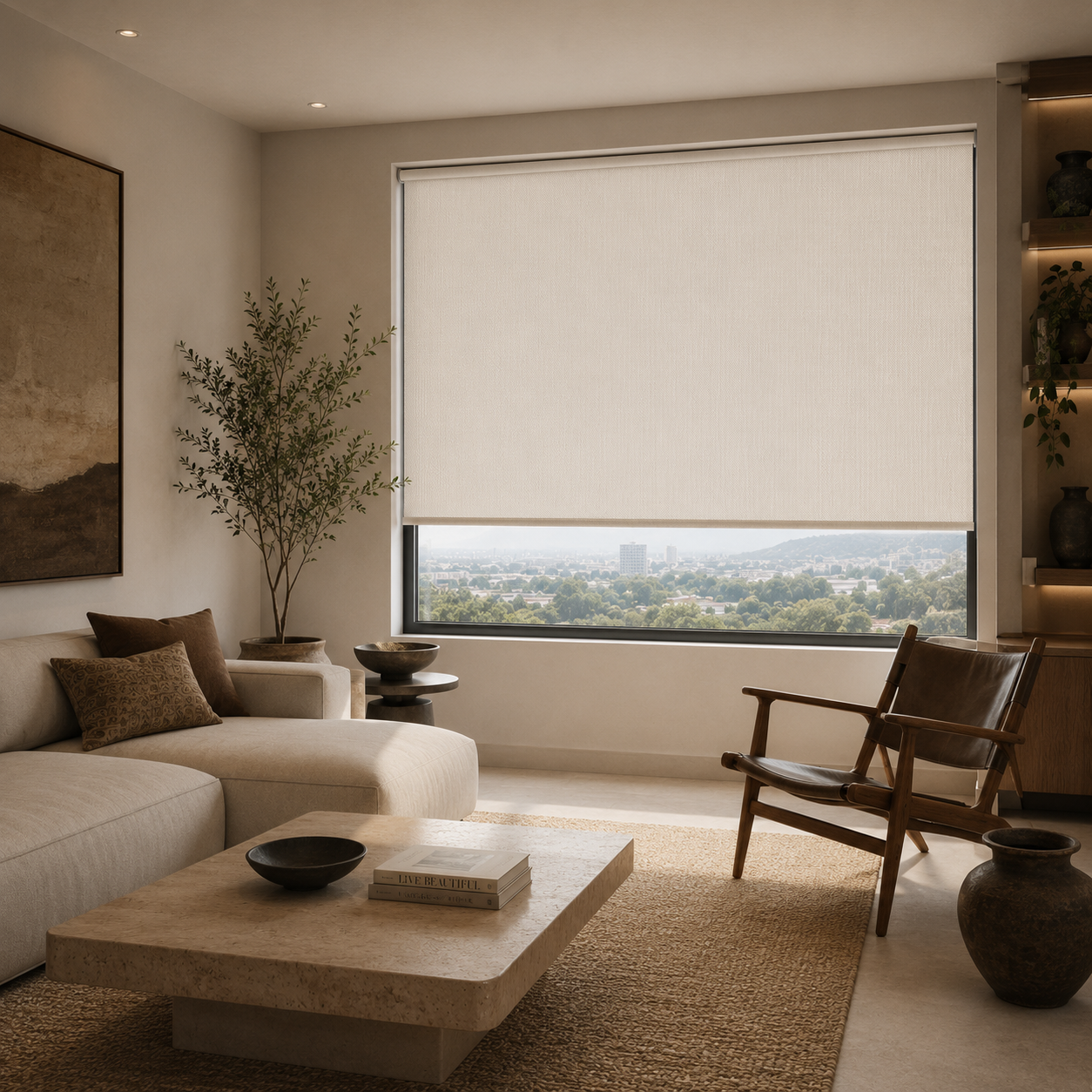 Malla Solar S350 White Linen